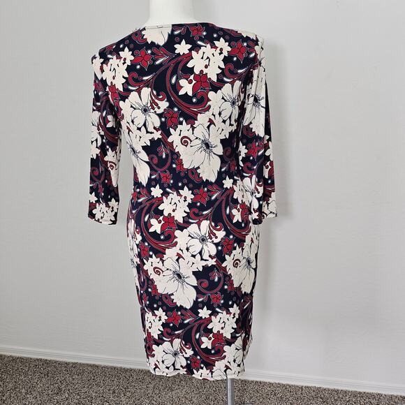 glamour dress Woman's3/4 sleeve round neck sz 10 - Picture 4 of 7